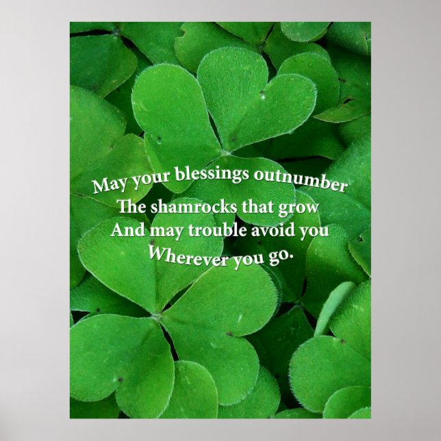 Poster Bénédiction irlandaise (Devant)
