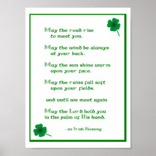 Poster Bénédiction irlandaise