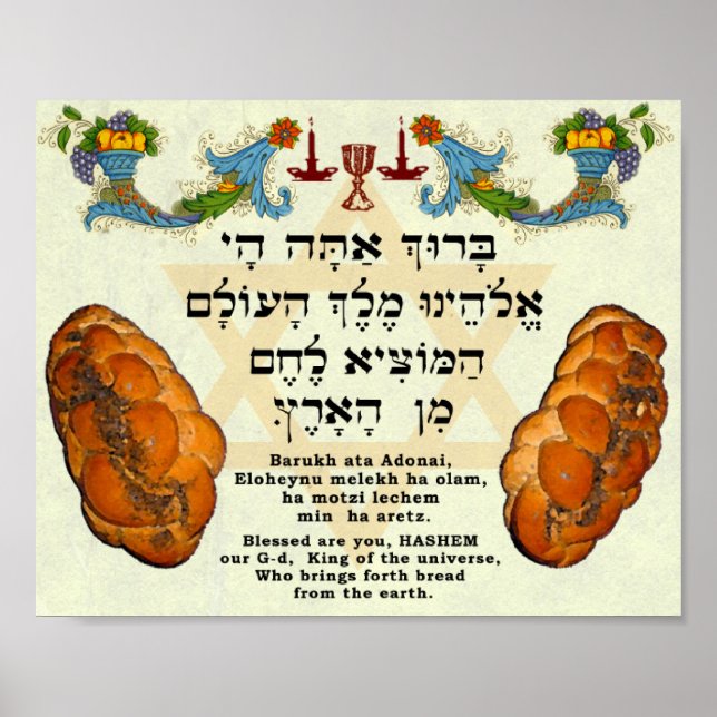Poster Bénédiction pour le pain (Devant)