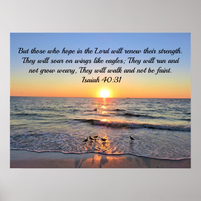 Poster Bénédictions de Dieu avec cette Awe Inspirant Isaï (Devant)