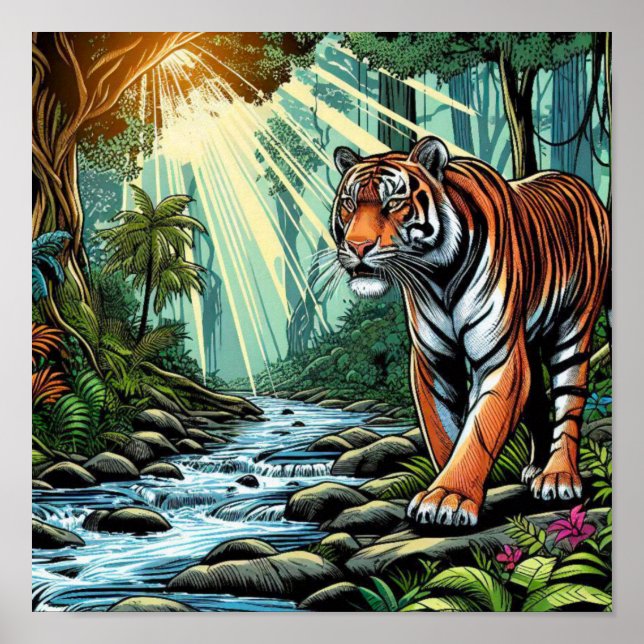 POSTER BENGAL TIGER (Devant)