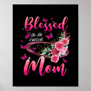 Poster Béni D'Être Appelé Maman Mignonne Fête Des Mères