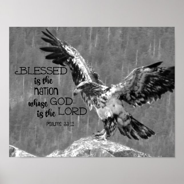 Poster Béni est la nation dont Dieu est le Seigneur (Devant)
