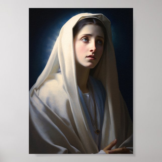 Poster Béni Marie Mère de Dieu Peinture (Devant)