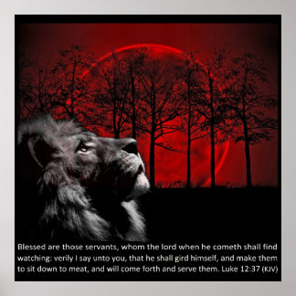 Poster Bénis Sont Ceux Qui Attendent Sur L'Eternel