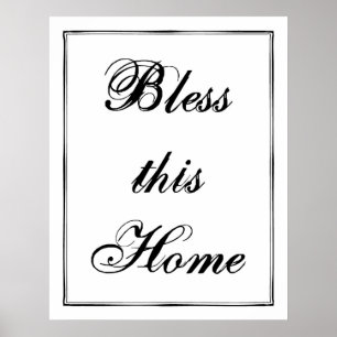 Poster Bénissez-vous cette maison