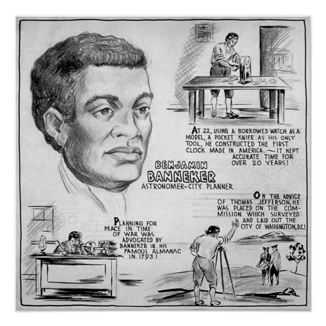 Poster Benjamin Banneker : Black Scientist & Revolutionar (Devant)