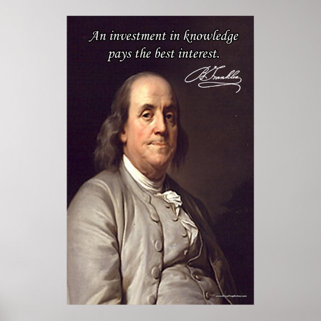 Poster Benjamin Franklin (Devant)