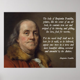 Poster Benjamin Franklin Heaven