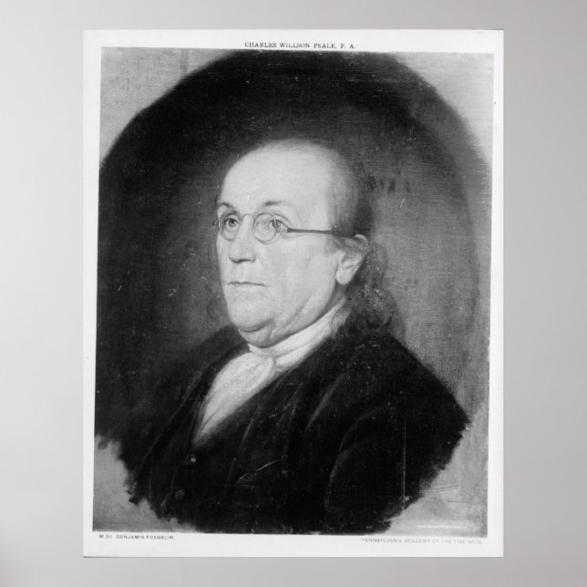 Poster BENJAMIN FRANKLIN par Charles Willson Peale (Devant)