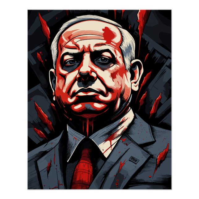 Poster Benjamin Netanyahu (Devant)