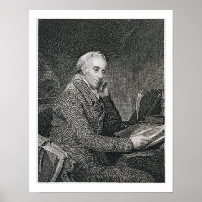 Poster Benjamin Rush, gravée par Richard W. Dodson (1812) (Devant)