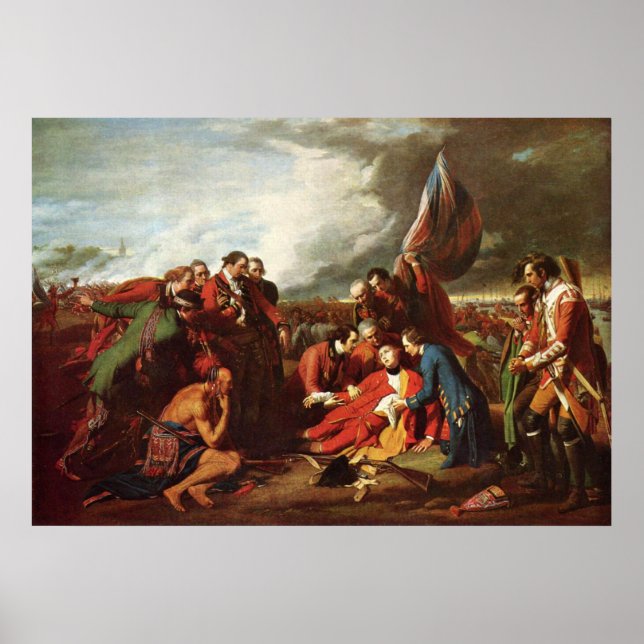 Poster Benjamin West Décès Du Général Wolfe (Devant)