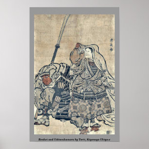 Poster Benkei et Ushiwakamaru par Torii, Kiyonaga Ukiyo-e