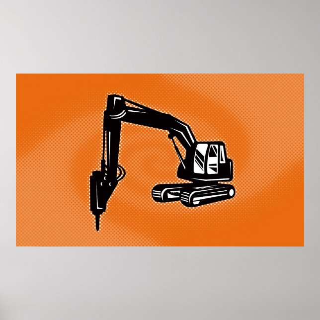 Poster benne de construction (Devant)