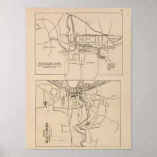 Poster Bennington et le plan de Battleboro