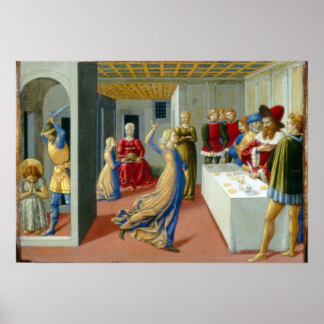 Poster Benozzo Gozzoli La fête de l'Hérode (Devant)