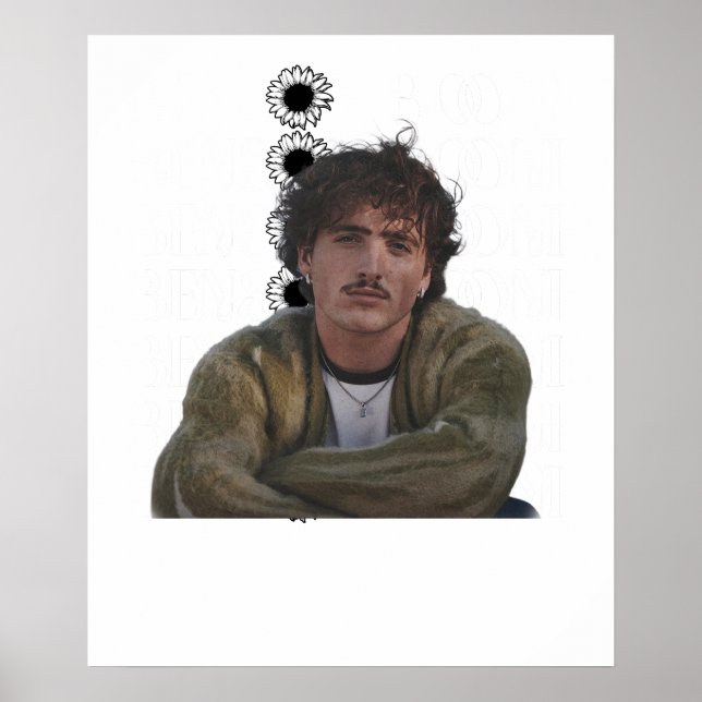 Poster Benson Boone vintage (Devant)