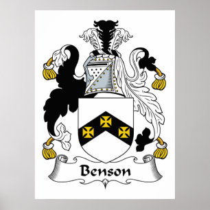 Poster Benson Family Crest