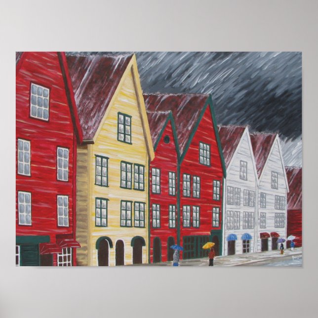 Poster Bergen (Devant)