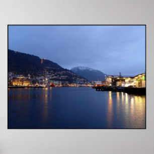 Poster Bergen Norvège