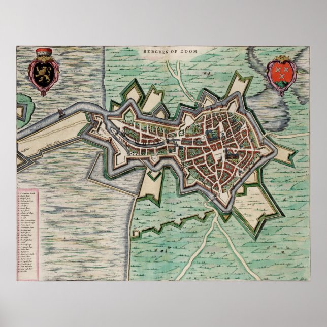 Poster Bergen op Zoom (Devant)