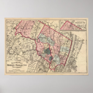 Poster Bergen, Passaic Cos, NJ