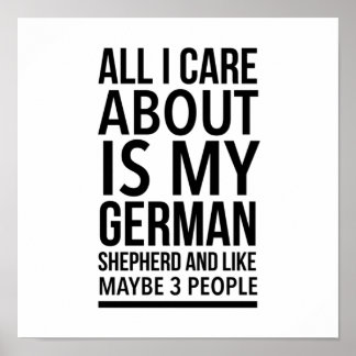 Poster Berger allemand drôle