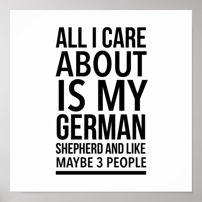 Poster Berger allemand drôle (Devant)
