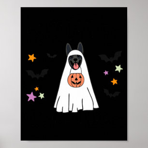 Poster Berger allemand noir Boo Ghost Dog Happy