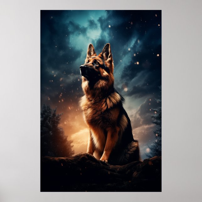 Poster Berger Allemand Sous Ciel Stormy (Devant)