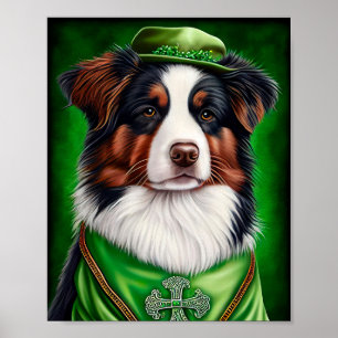 Poster Berger Australien en tenue de la Saint-Patrick
