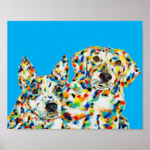 Poster Berger Australien et Plott Hound