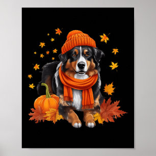 Poster Berger Australien Thanksgiving Citrouille Chien Au