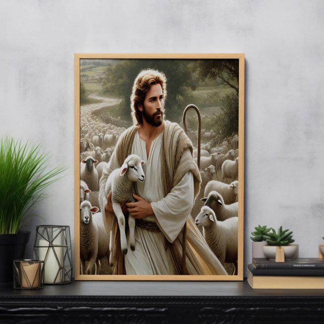 Poster Berger Compassionné Avec Une Écluse Douce (Créateur téléchargé)