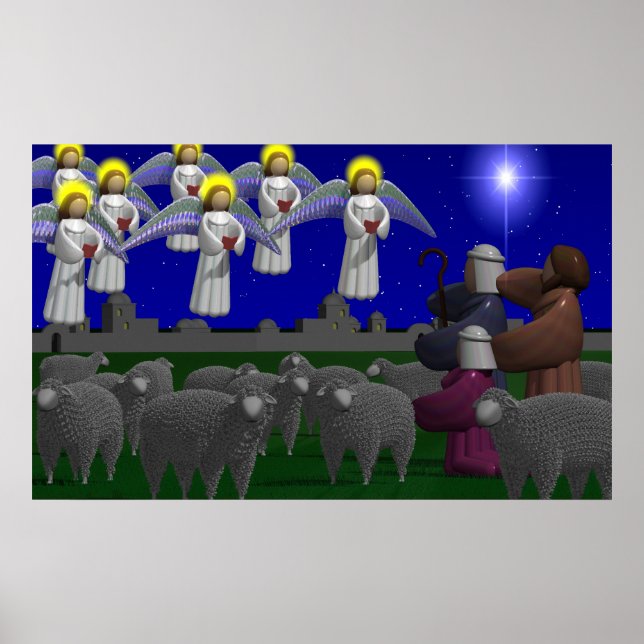 Poster Bergers et anges (Devant)