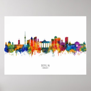 Poster Berlin Allemagne Toits