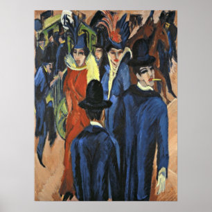 Poster Berlin Street Scene - Ernst Ludwig Kirchner,