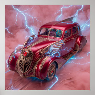 Poster Berline Wingmobile 1936 avec effets spéciaux