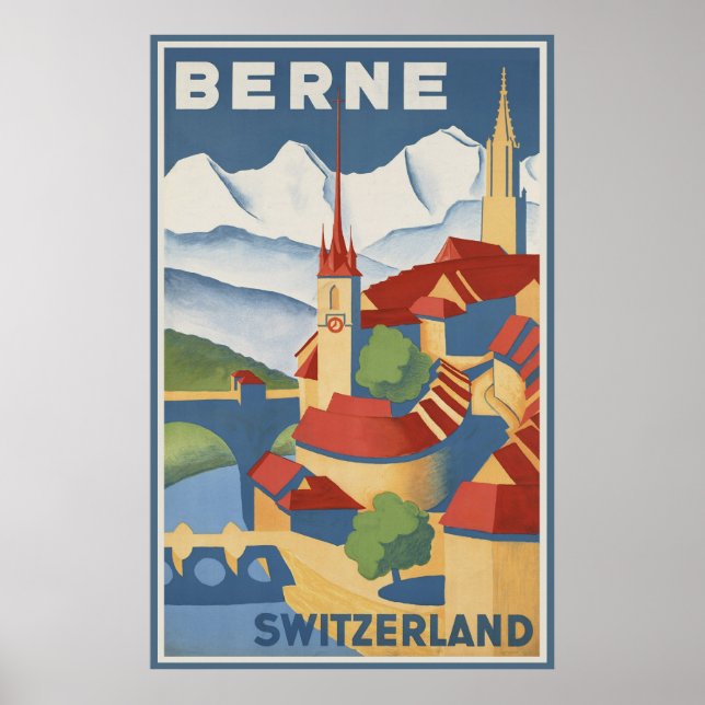 Poster Berne Suisse (Devant)