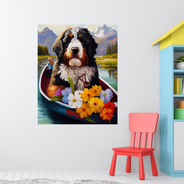 Poster Bernedoodle sur une pagaie : une aventure Pittores (Pépinière 1)