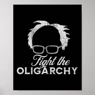Poster Bernie Aoc 2028 Lutte contre l'oligarchie Bernie S