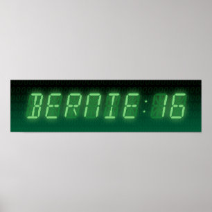 Poster Bernie Sanders Digital Readout