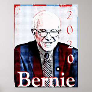 Poster Bernie Sanders Élection présidentielle 2020