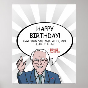 Poster Bernie Sanders Greeting - Happy Birthday -.png
