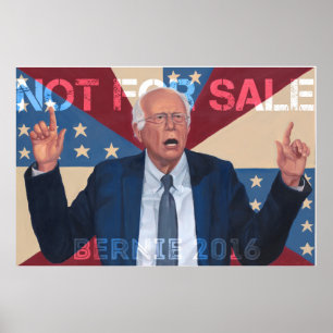 Poster Bernie Sanders "Pas à vendre"