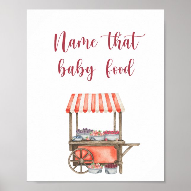 Poster Berries - name that baby food (Devant)
