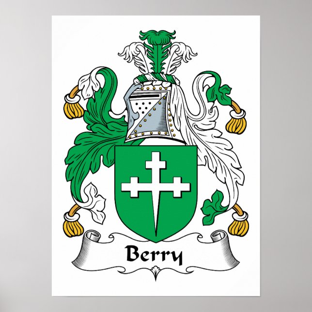 Poster Berry Family Crest (Devant)