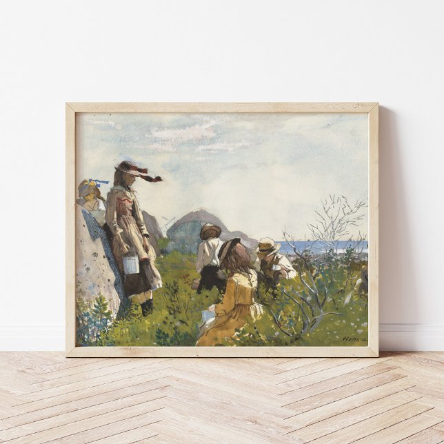 Poster Berry Pickers | Winslow Homer (Créateur téléchargé)