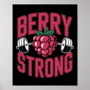 Poster Berry Strong - Fitness Poids Bodybuilding